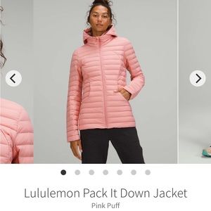 Lulu Lemon Pink Jacket / Puffer